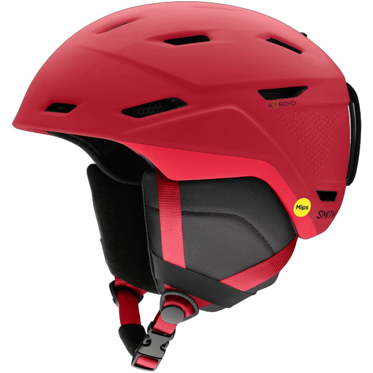 Casque Smith Mission MIPS Matte Crimson Geo 1 Casque Smith Mission MIPS Matte Crimson Geo